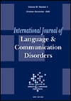 INTERNATIONAL JOURNAL OF LANGUAGE & COMMUNICATION DISORDERS]