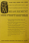 EDUCATIONAL AND PSYCHOLOGICAL MEASUREMENT]